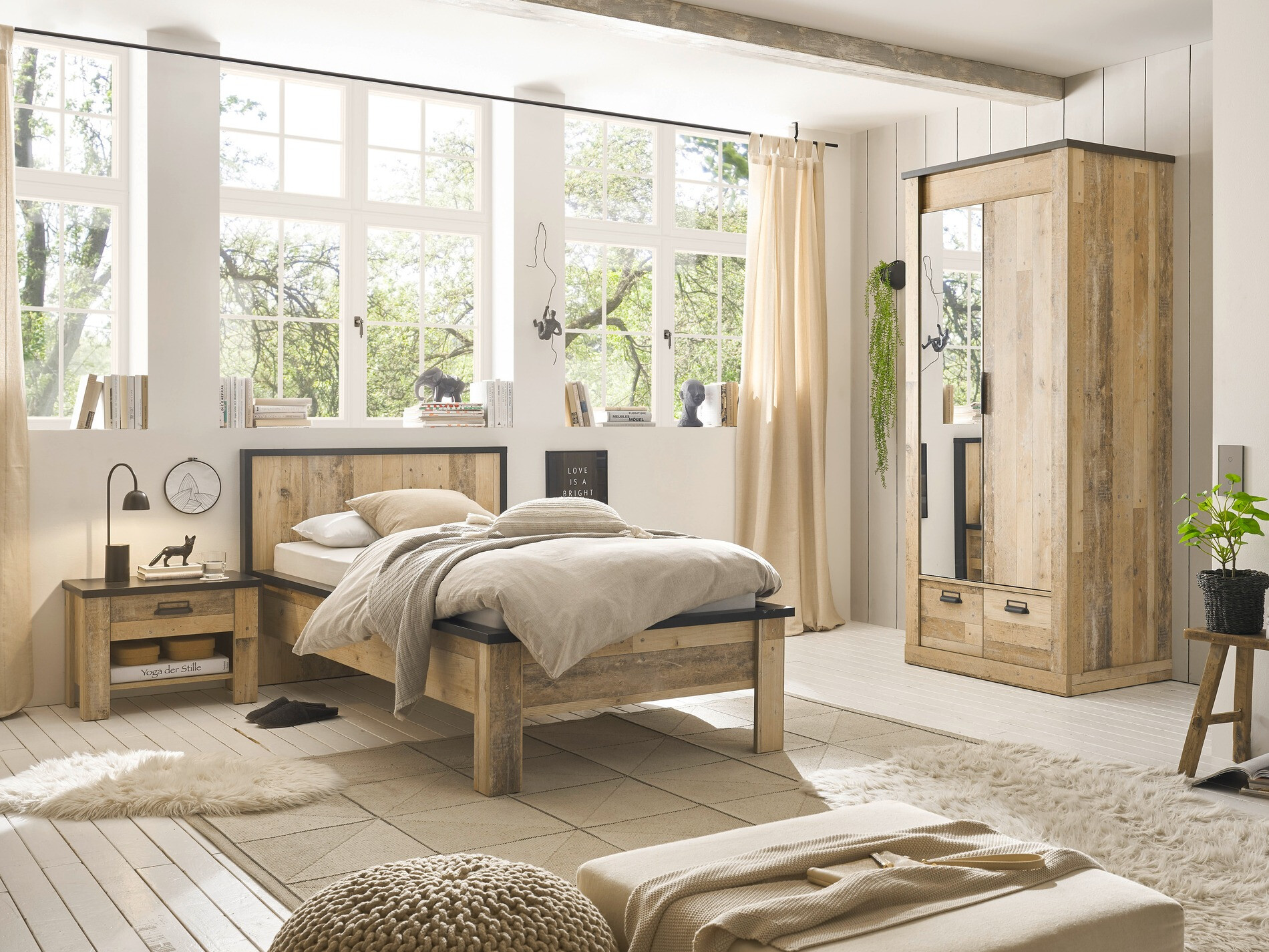 Armario Cirtale 106 (Antracita + Arbol envejecido)