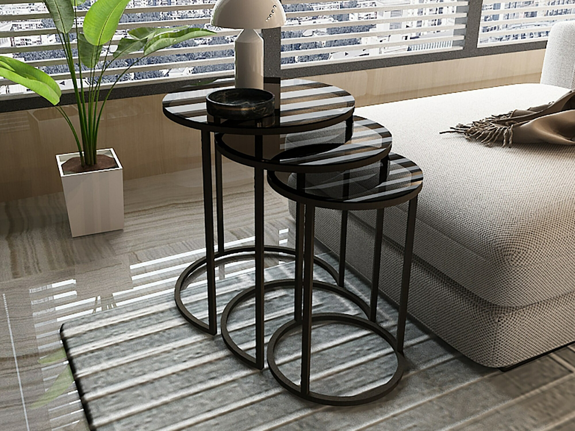 Conjunto de mesas auxiliares Kailua 2040