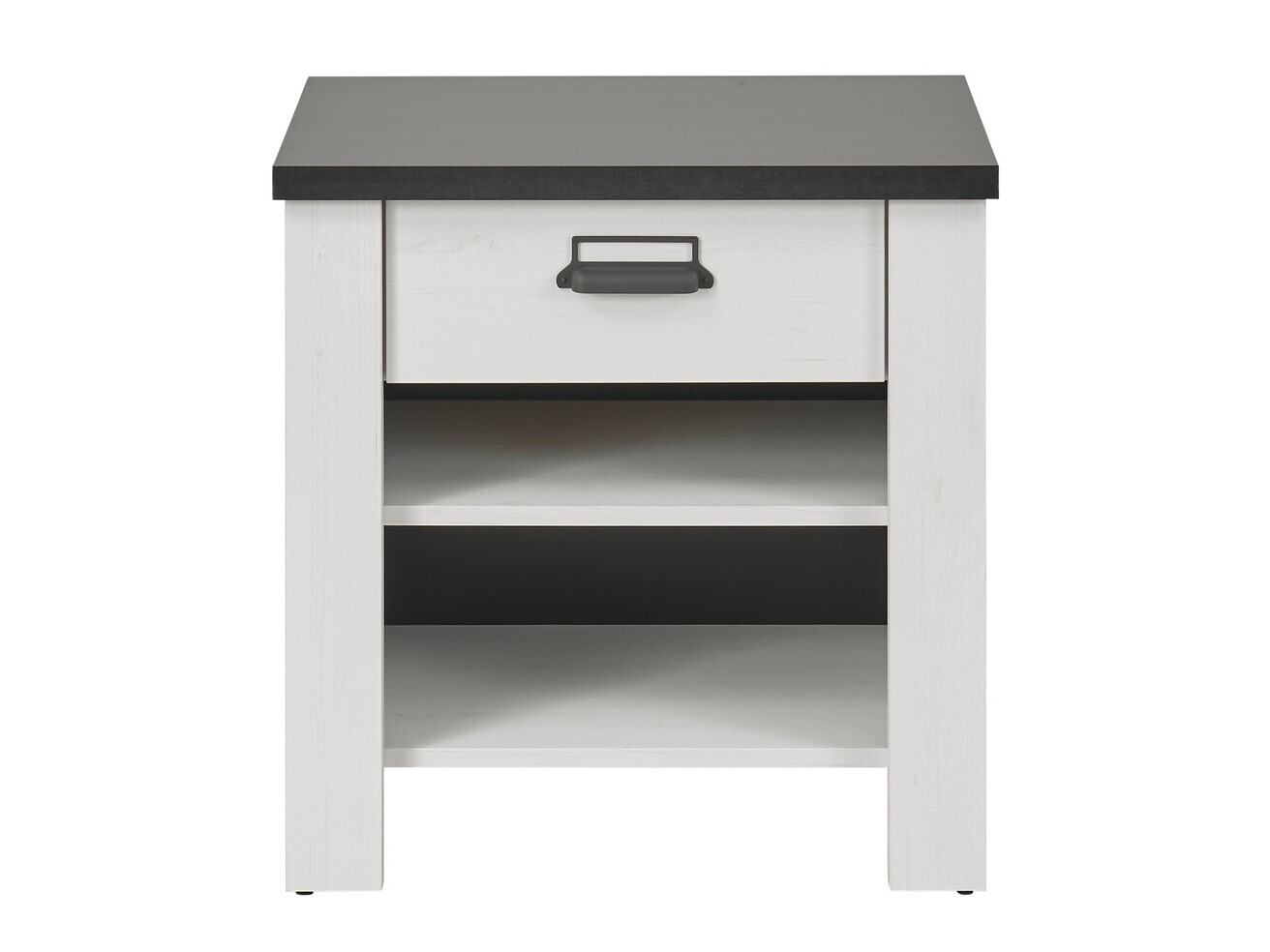 Mesilla de noche Cirtale 102 (Antracita + Pino blanqueado)