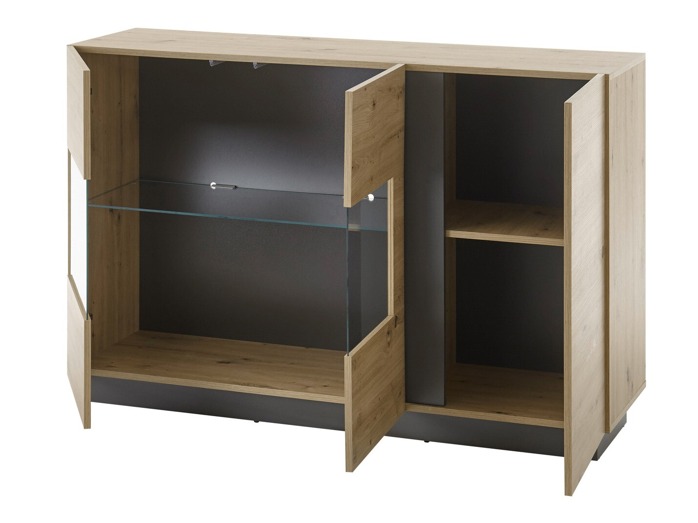 Aparador Veropho 104 (Roble Artisan + Grafito)