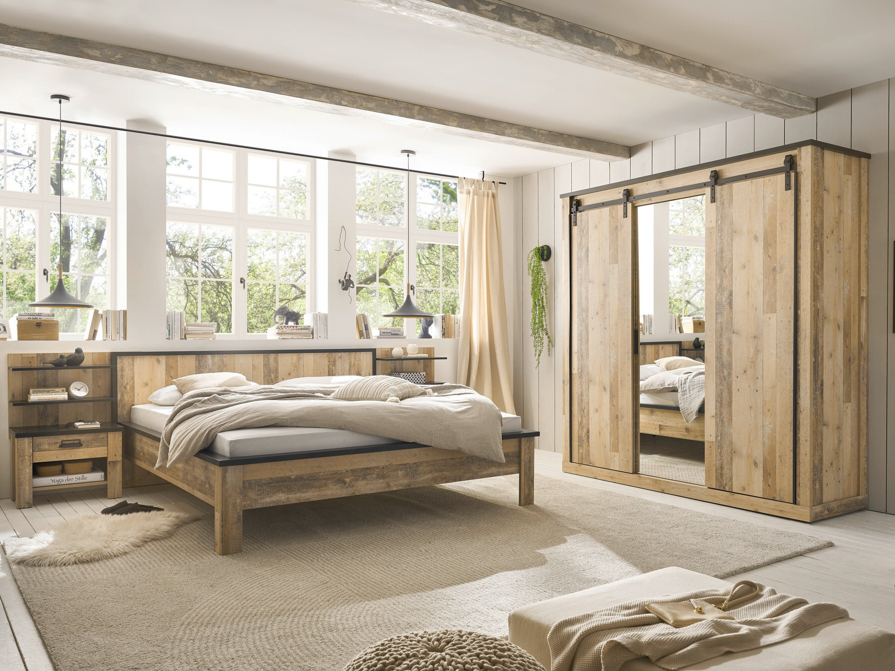 Armario Cirtale 108 (Antracita + Arbol envejecido)