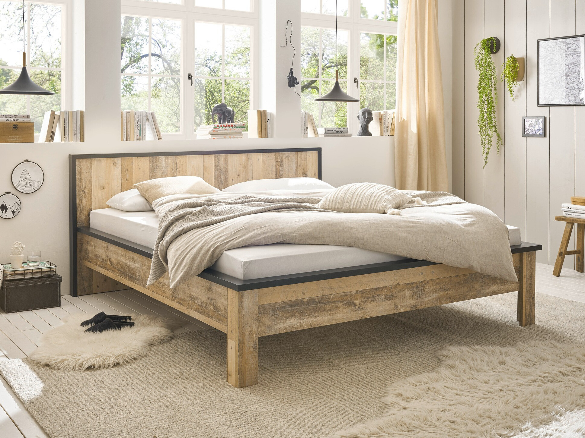 Cama Cirtale 109 (Arbol envejecido + Antracita)