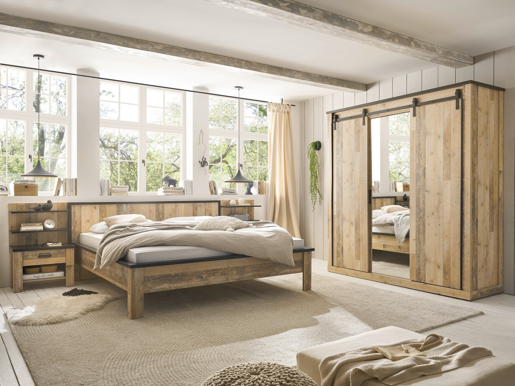 Cama Cirtale 109 (Arbol envejecido + Antracita)