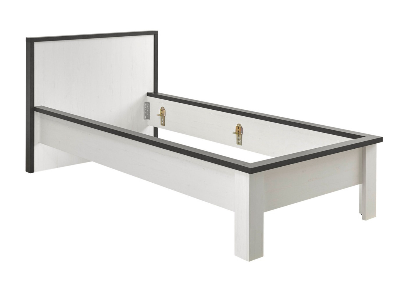 Cama Cirtale 109 (Pino blanqueado + Antracita)