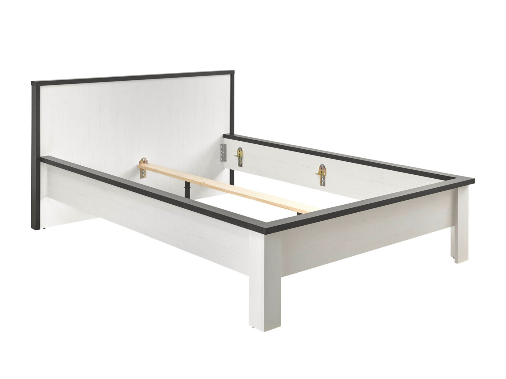 Cama Cirtale 109 (Pino blanqueado + Antracita)