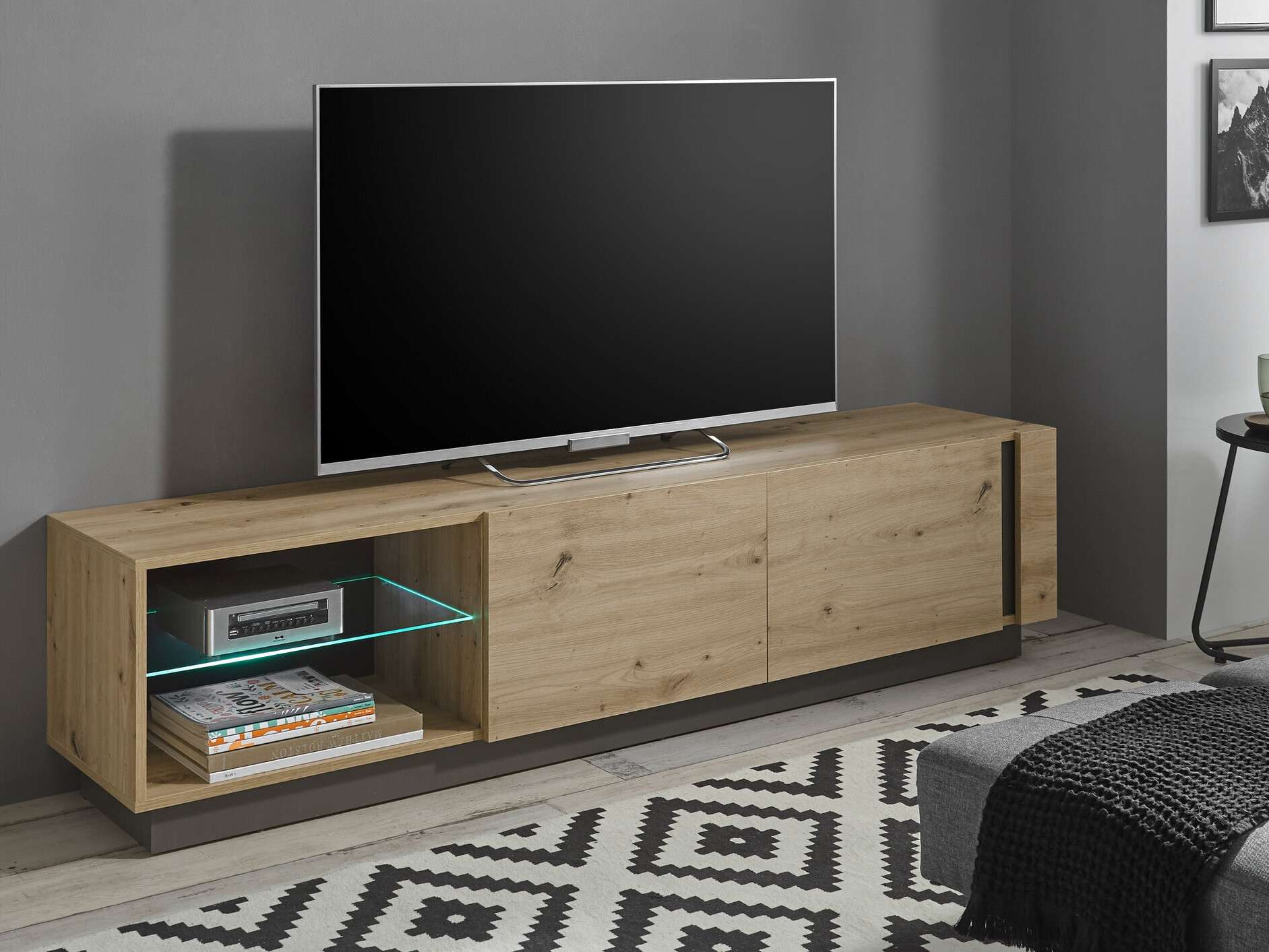 Mueble TV Veropho 103 (Roble Artisan + Grafito)