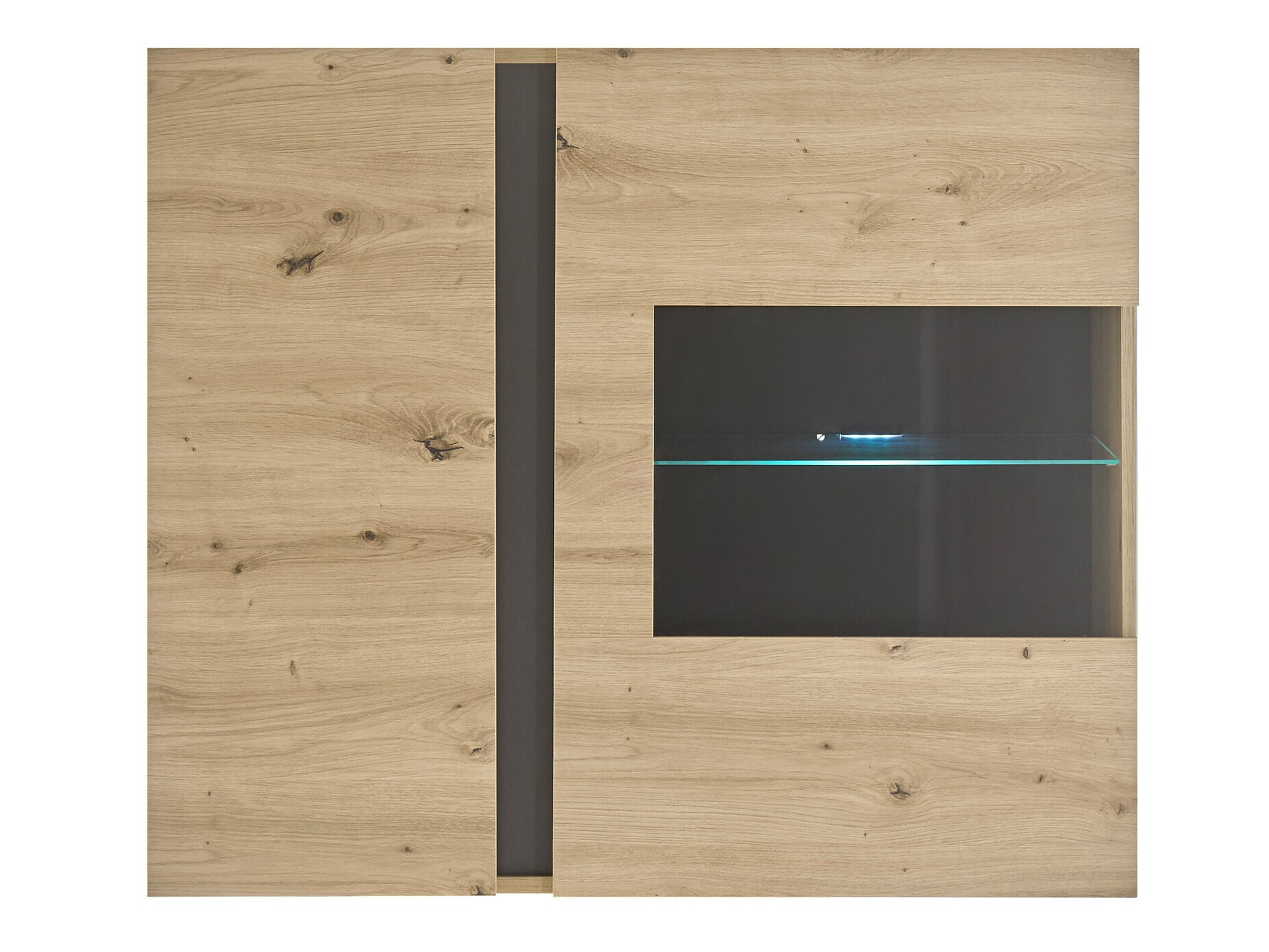 Armario de pared Veropho 105 (Roble Artisan + Grafito)