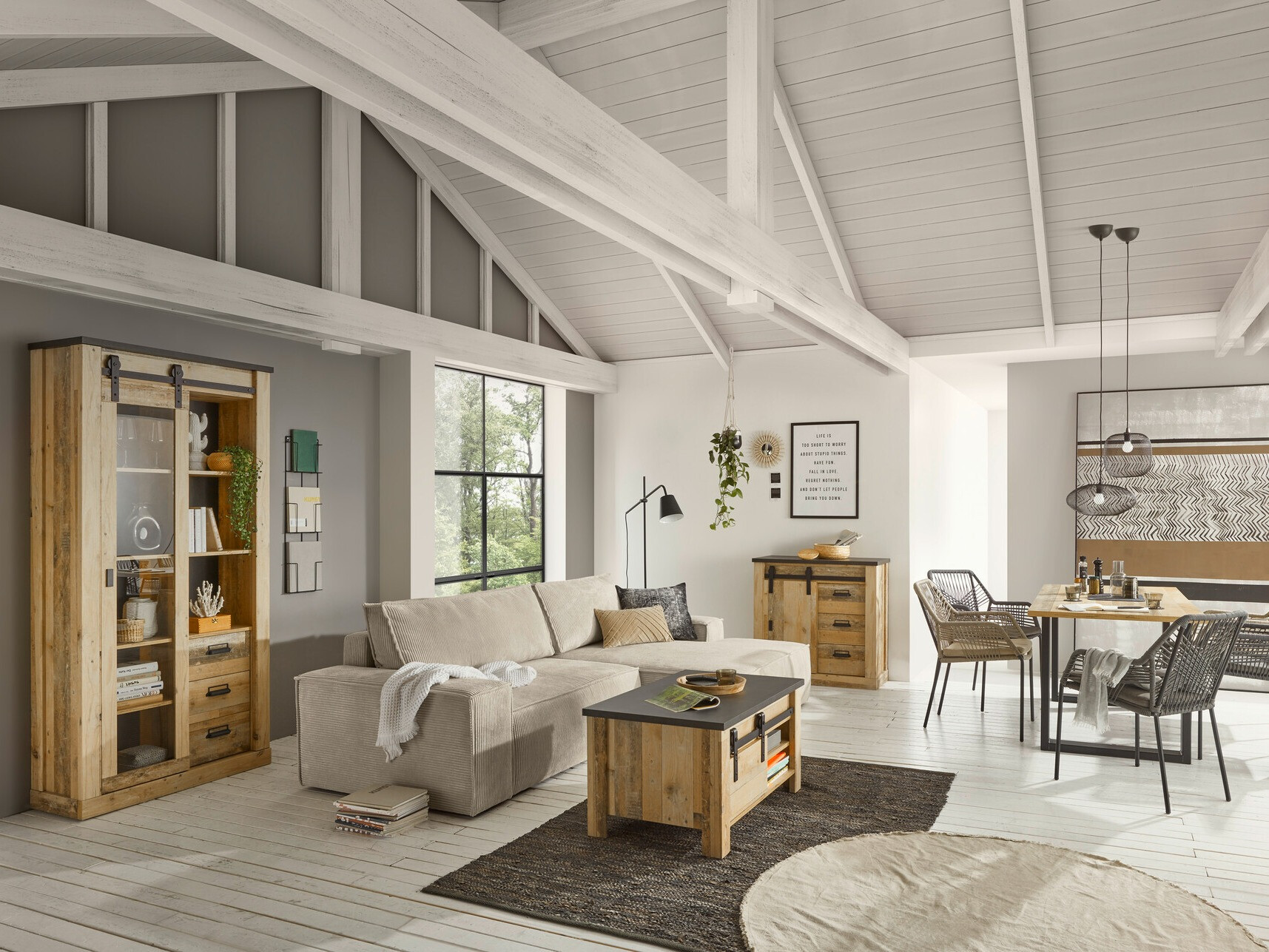 Cómoda Cirtale 117 (Antracita + Arbol envejecido)