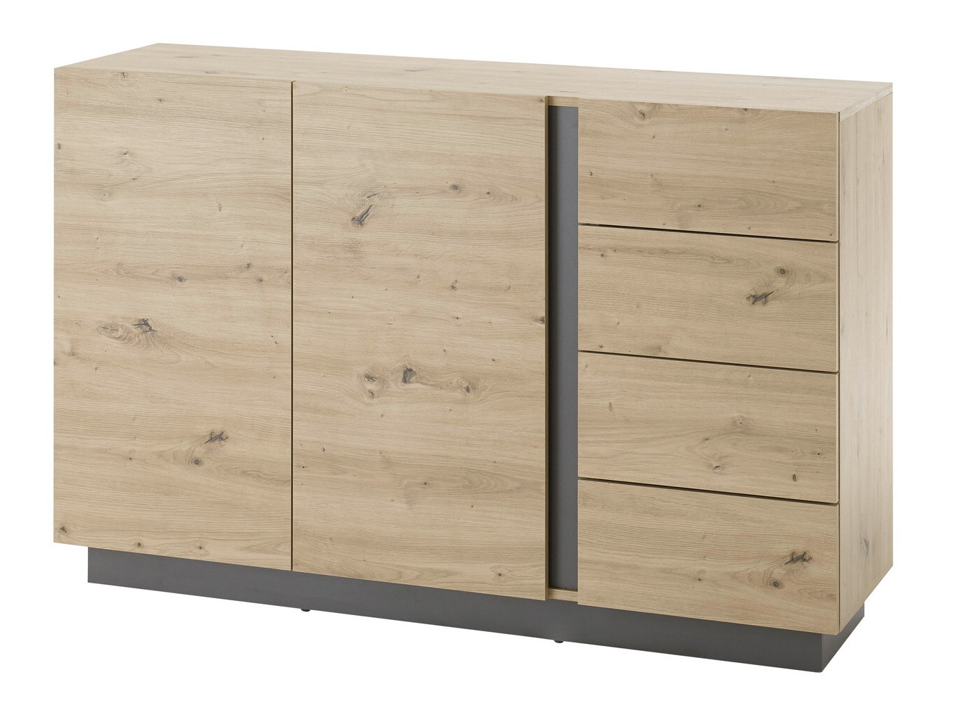 Cómoda Veropho 107 (Roble Artisan + Grafito)