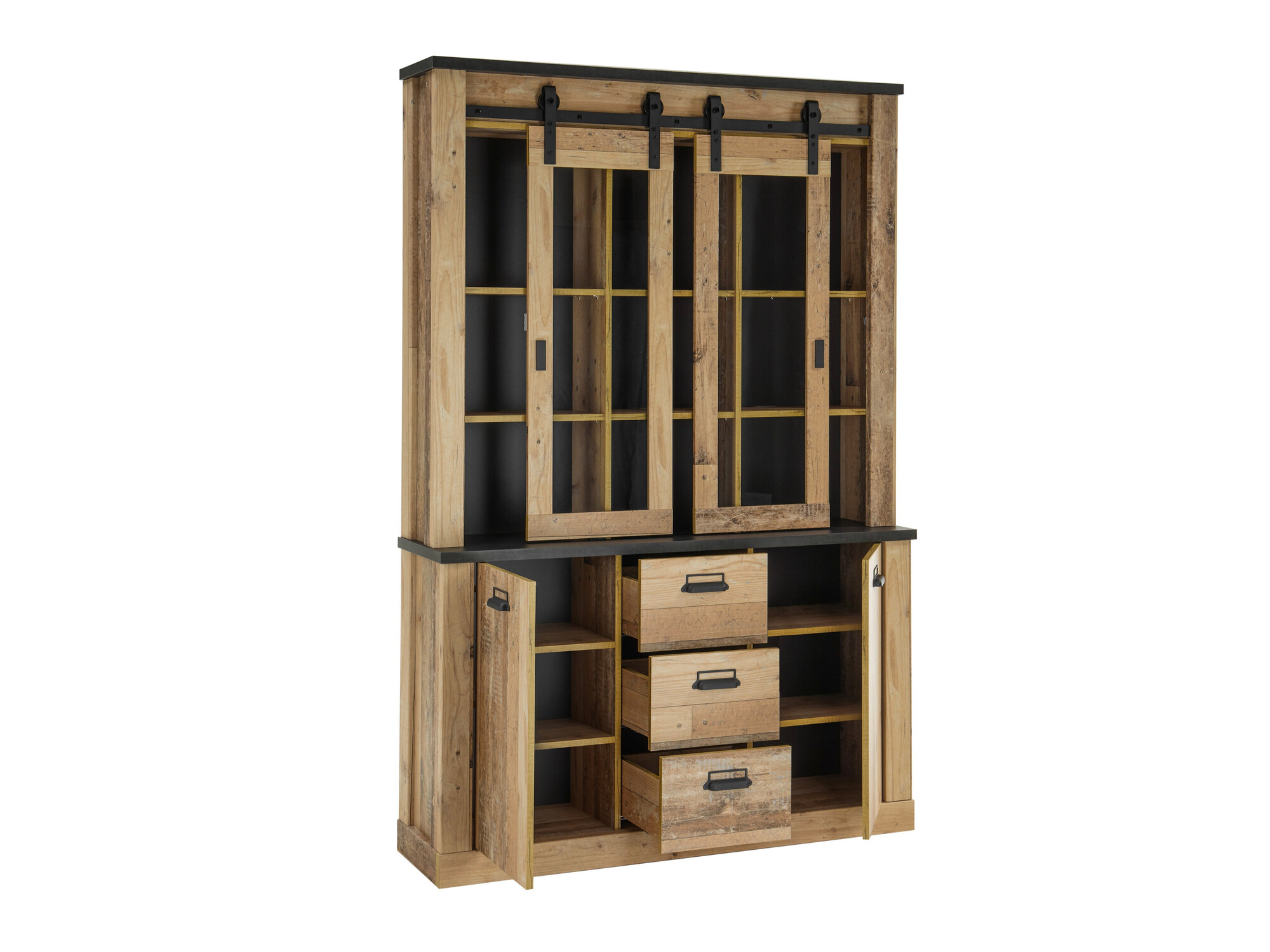 Estantería Cirtale 110 (Arbol envejecido + Antracita)