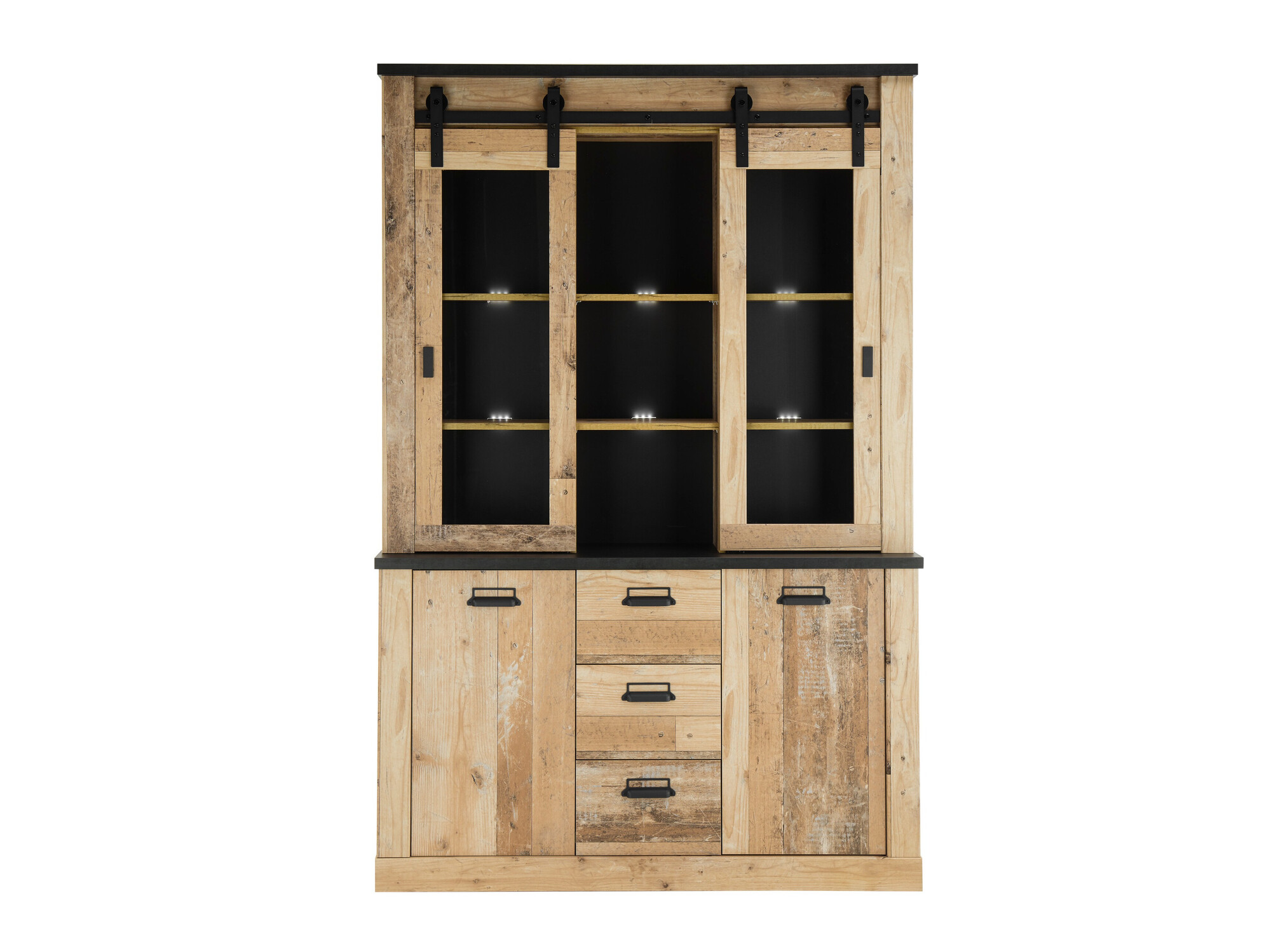 Estantería Cirtale 110 (Arbol envejecido + Antracita)