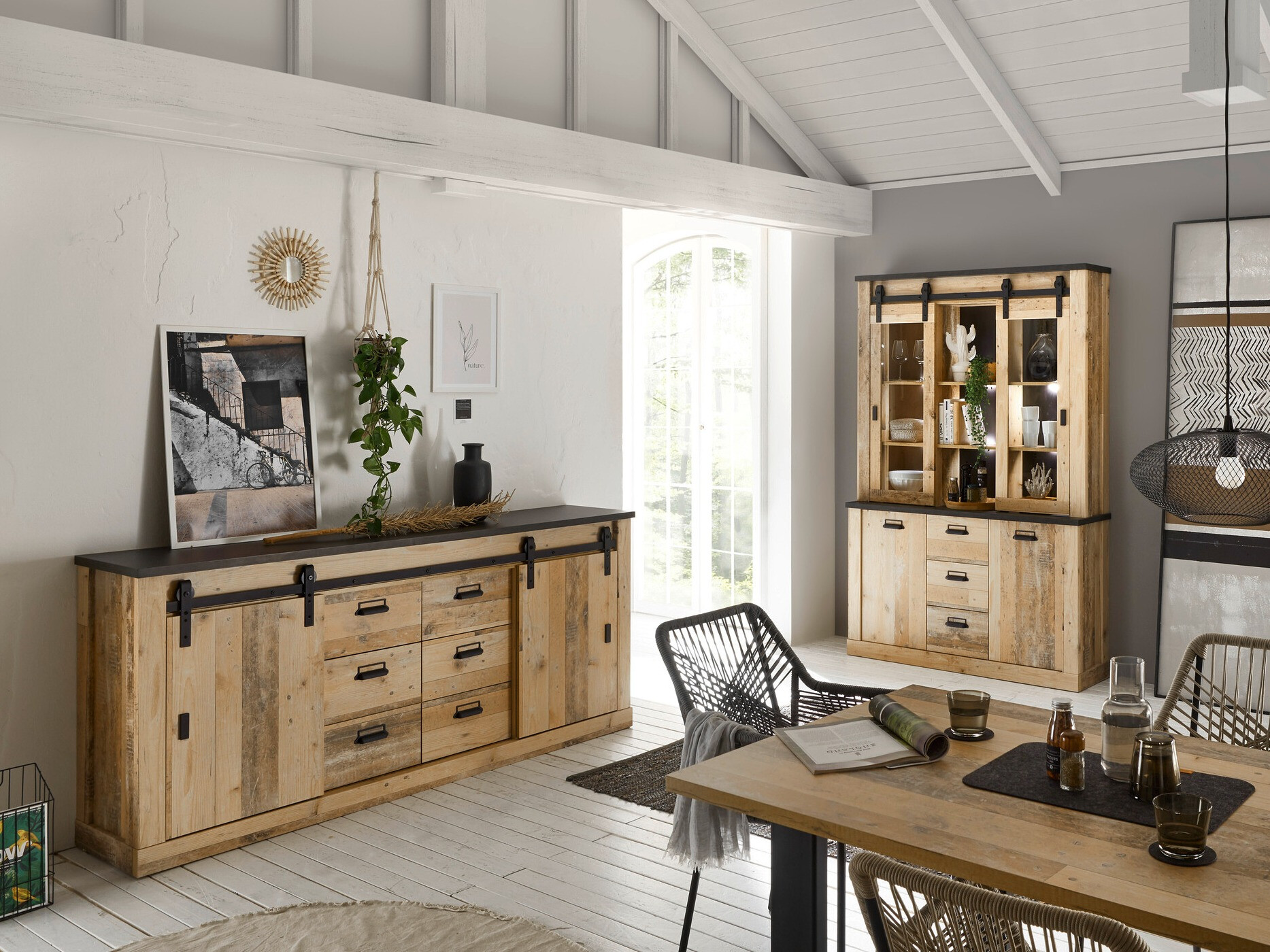 Estantería Cirtale 110 (Arbol envejecido + Antracita)