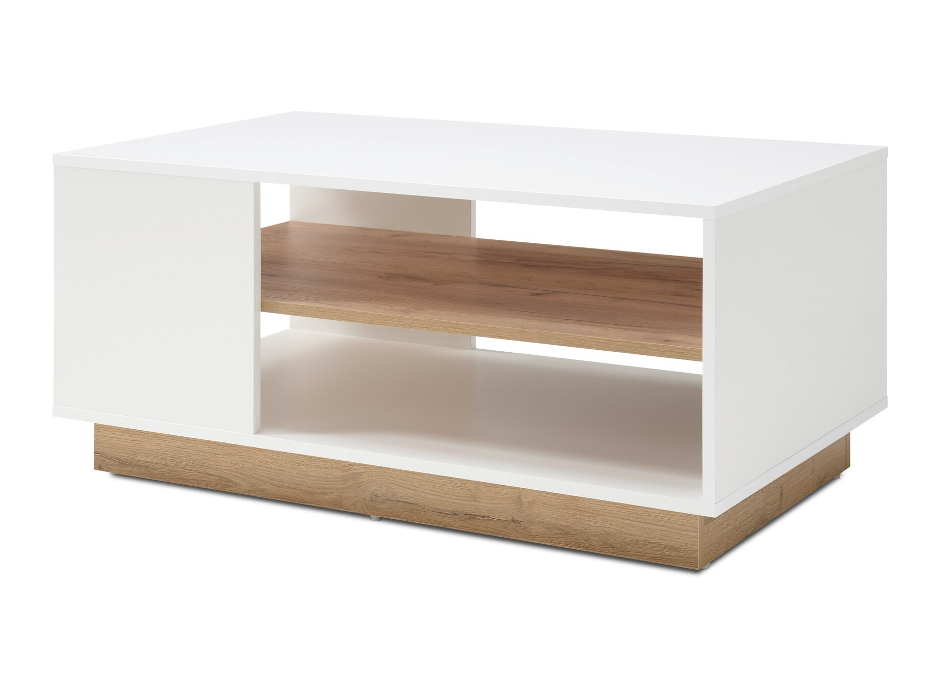 Mesa de centro Veropho 108 (Blanco + Roble nieto)