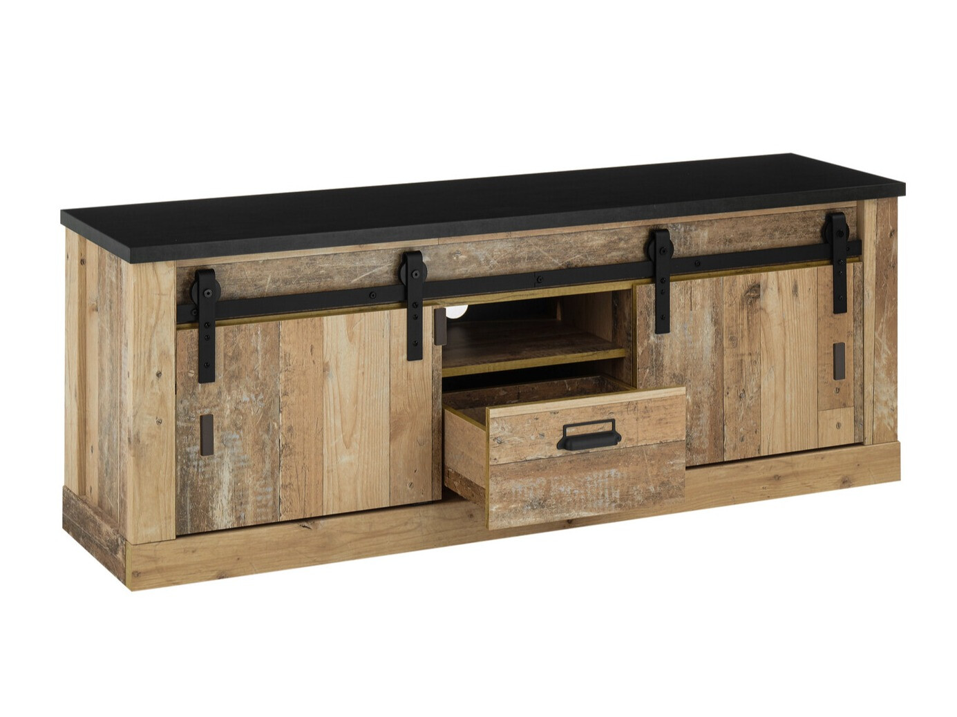 Mueble TV Cirtale 112 (Antracita + Arbol envejecido)