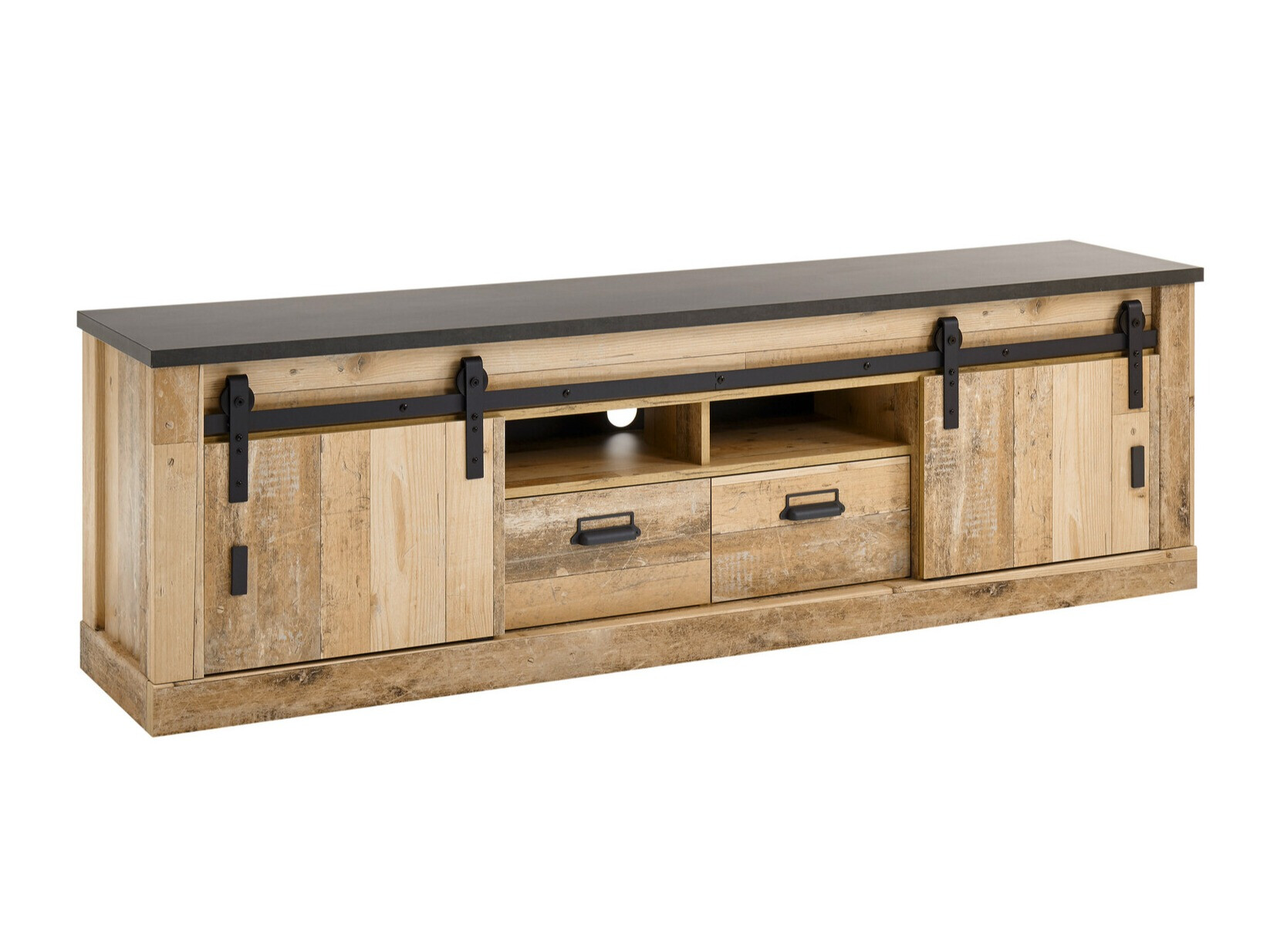 Mueble TV Cirtale 113 (Antracita + Arbol envejecido)