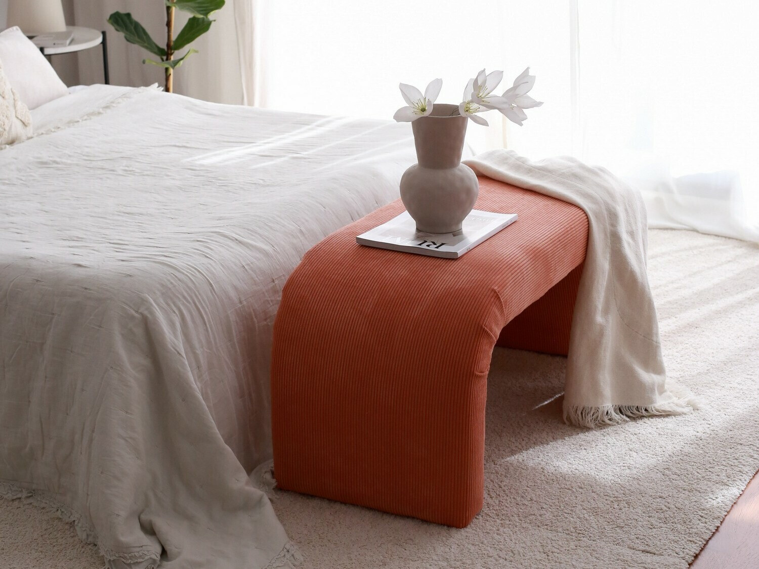 Banco acolchado Altadena 566 (Coral)