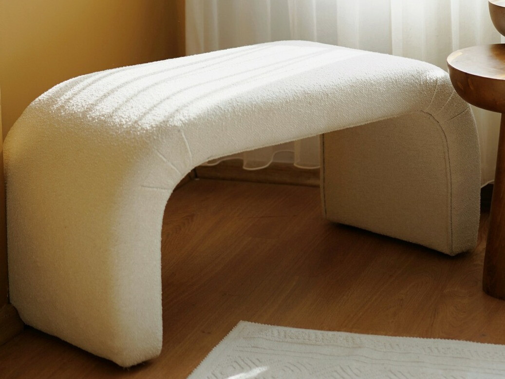 Banco tapizado Altadena 566 (Blanco)