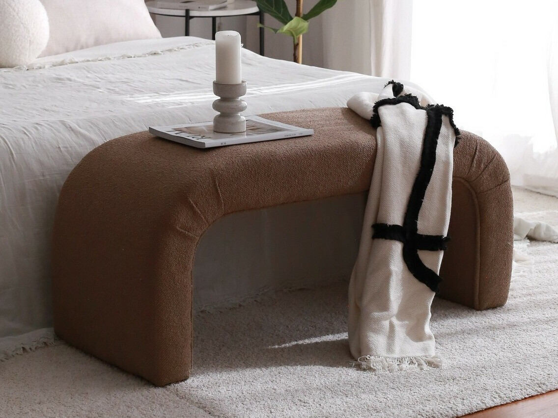 Banco tapizado Altadena 566 (Marrón)