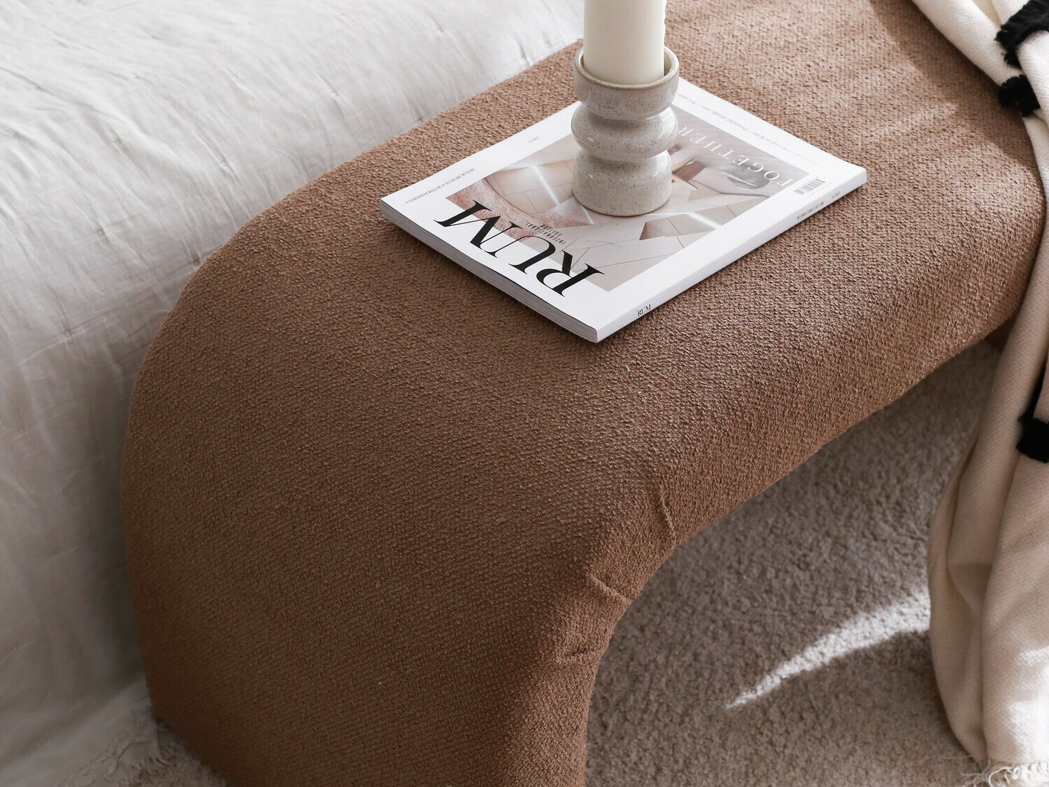 Banco tapizado Altadena 566 (Marrón)