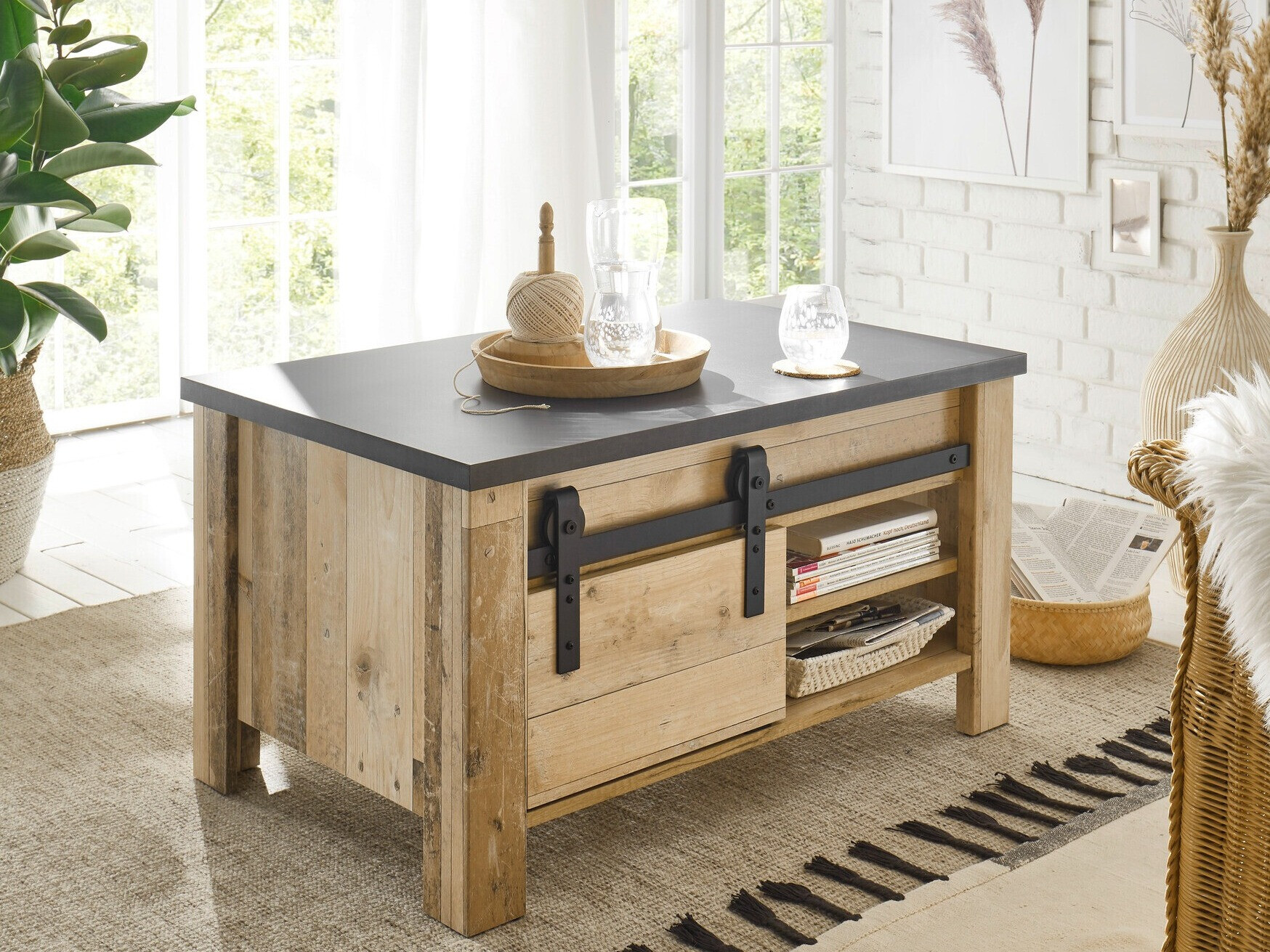 Mesa de centro Cirtale 111 (Antracita + Arbol envejecido)