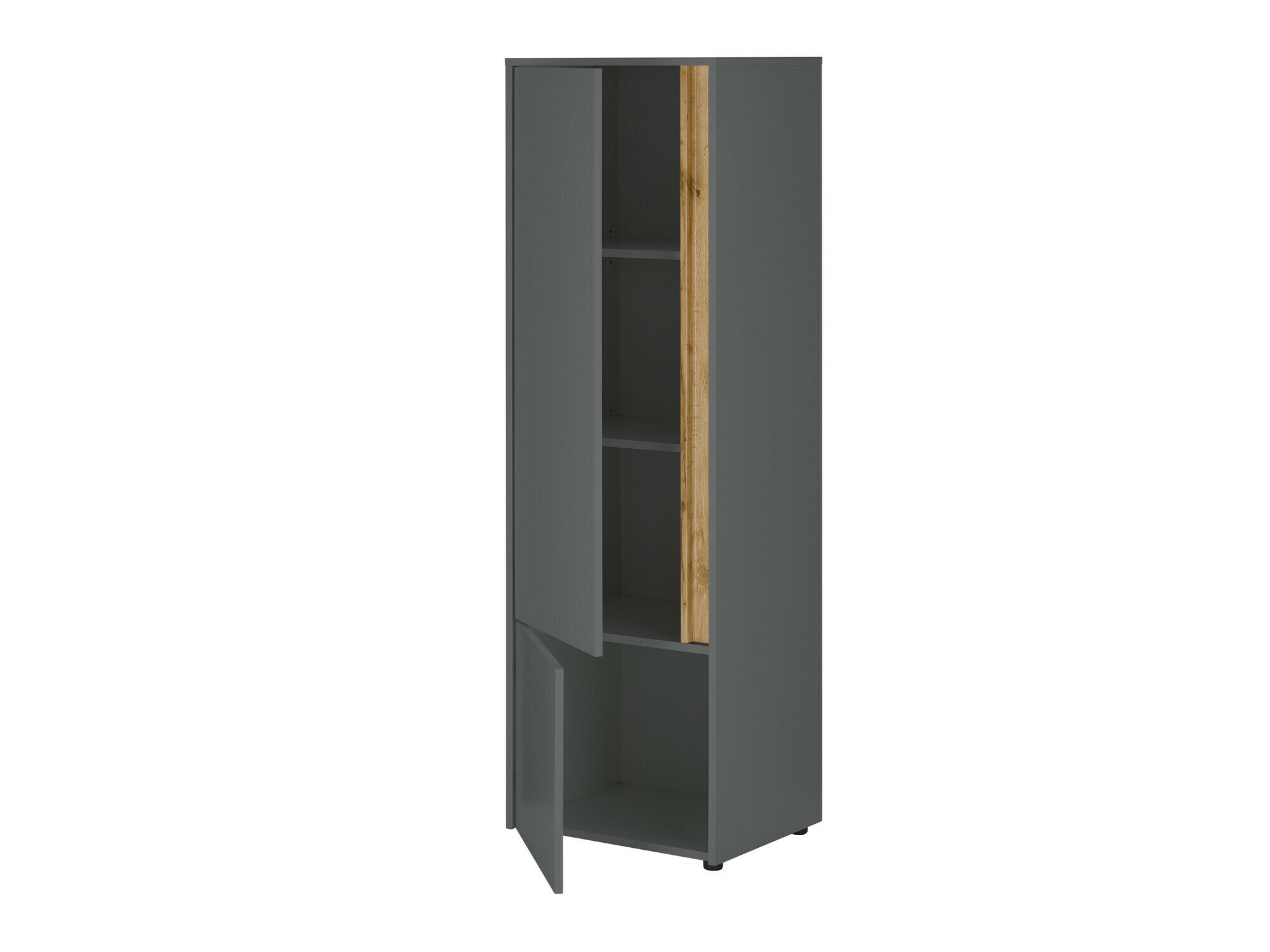 Conjunto para oficina en casa Elbsori 154 (Antracita + Roble wotan)