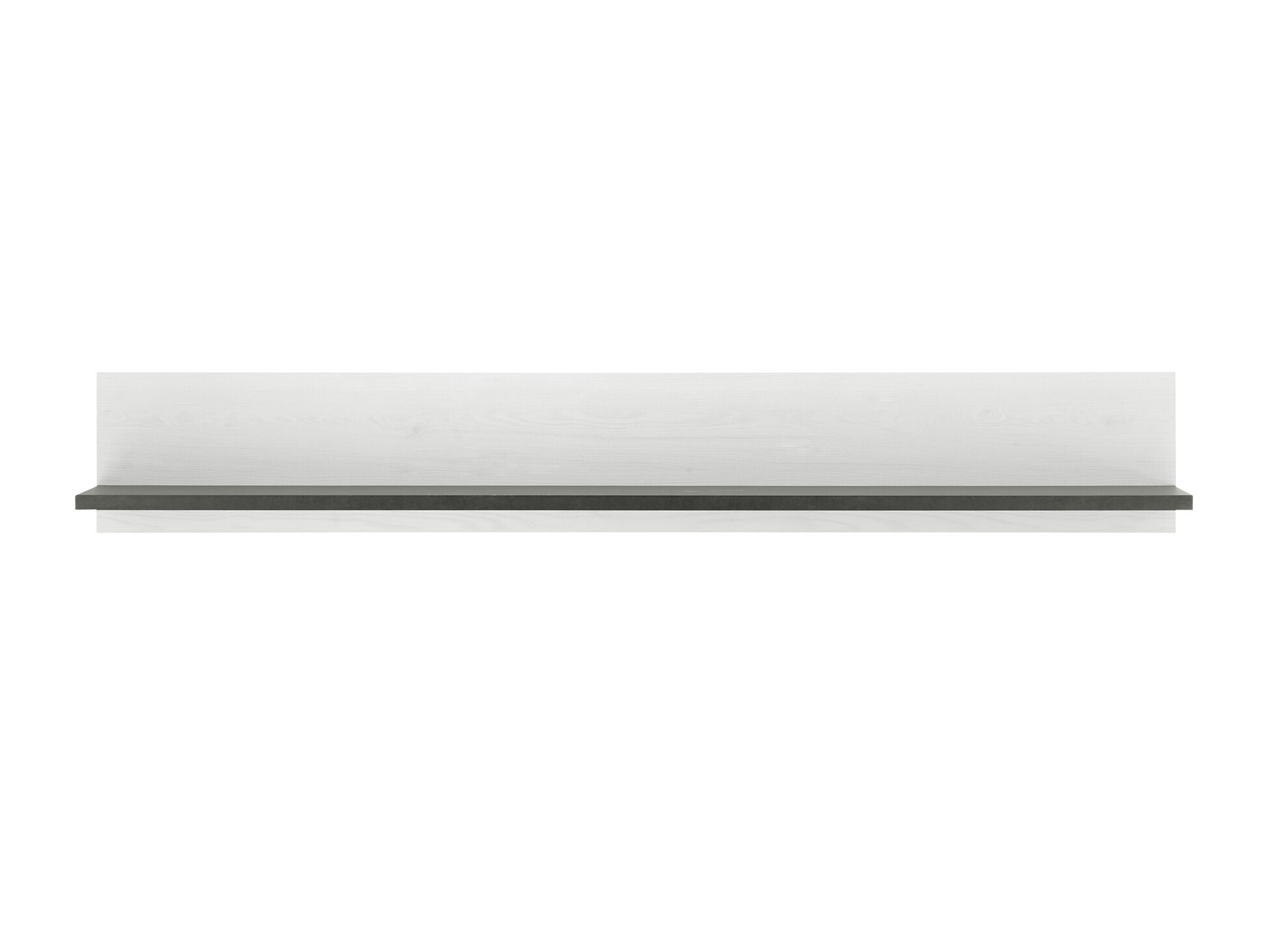 Estantería de pared Cirtale 120 (Antracita + Pino blanqueado)