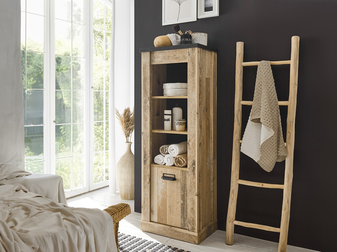 Estantería Cirtale 123 (Arbol envejecido + Antracita)