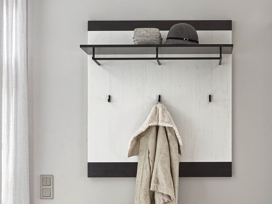 Perchero Cirtale 126 (Antracita + Pino blanqueado)