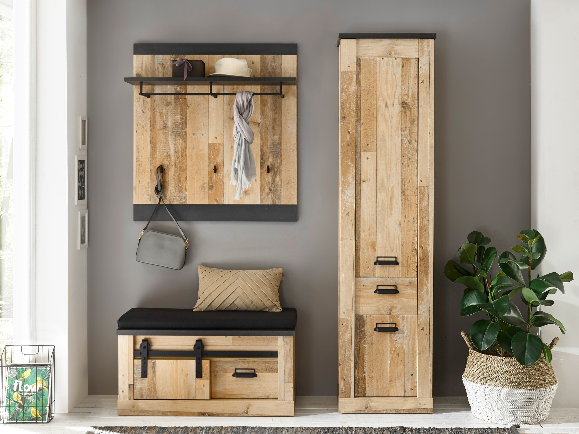 Zapatero Cirtale 125 (Antracita + Arbol envejecido)