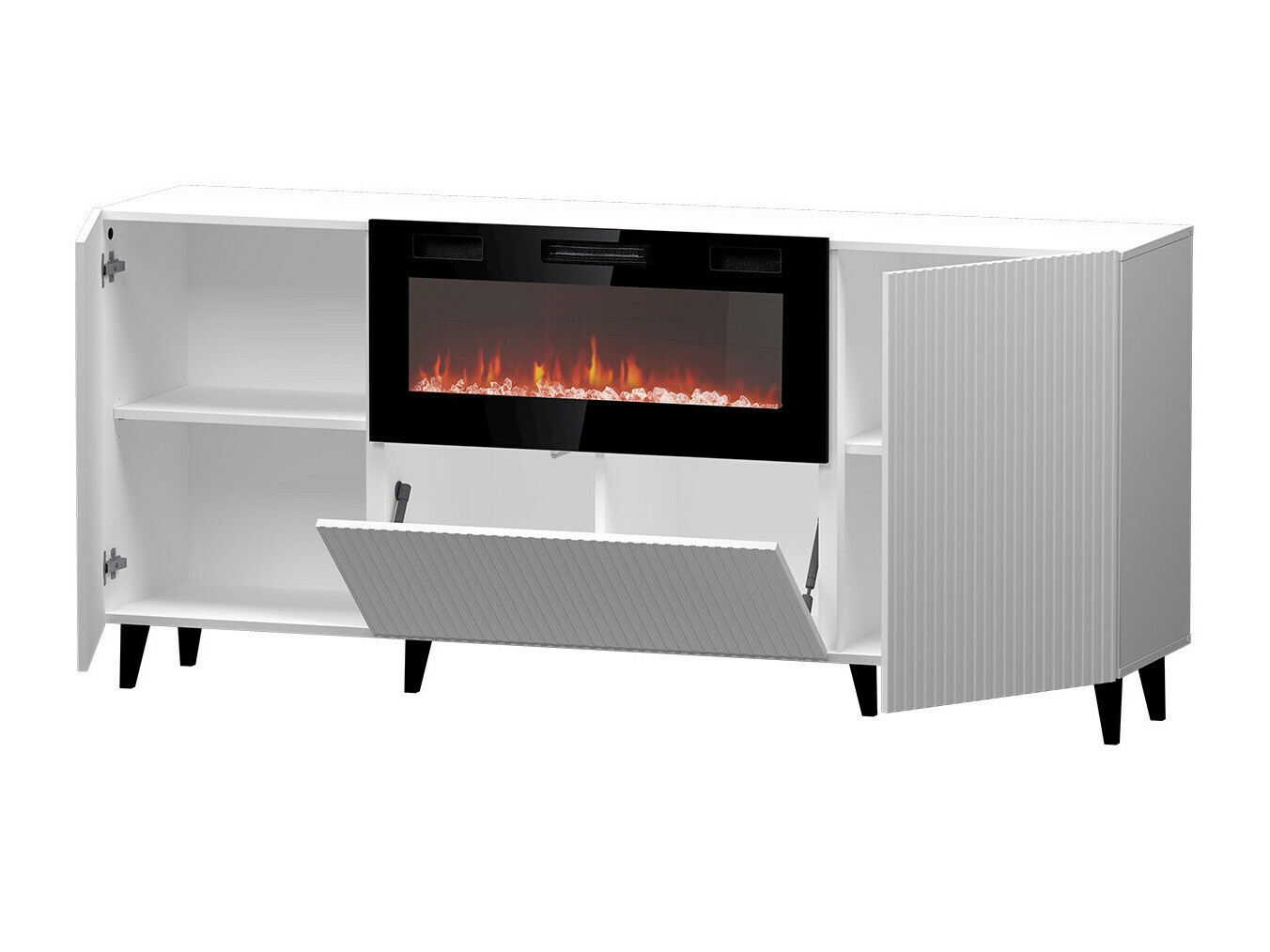 Aparador Levmari 104 (Negro + Dorado)