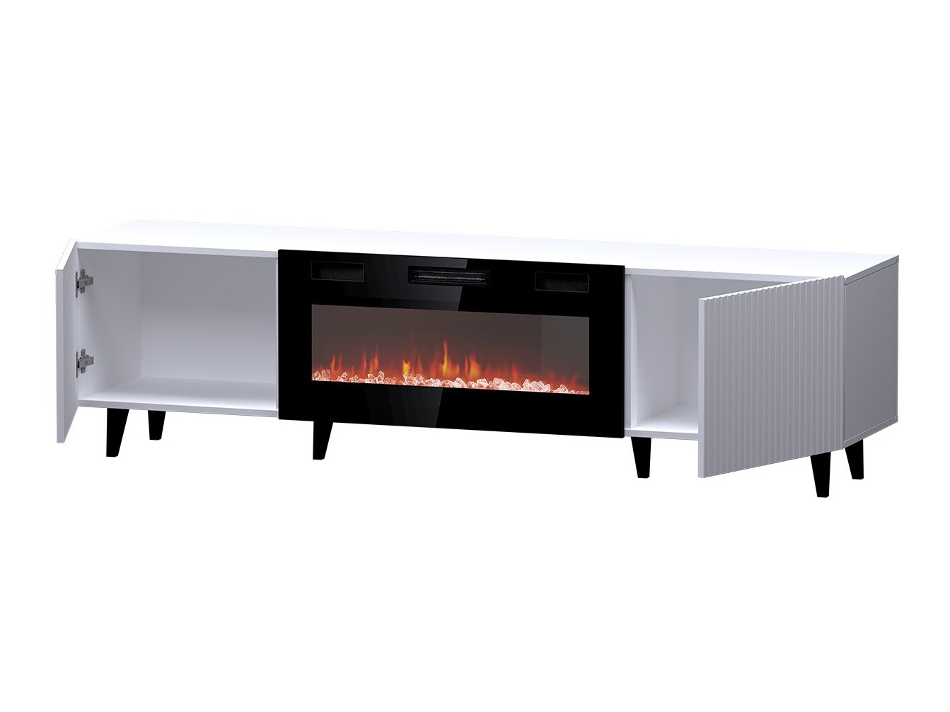 Mueble TV Dicto II (Blanco + Negro)