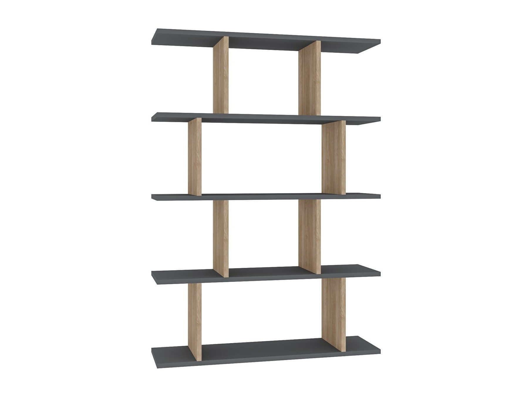 Estantería Kailua 1048 (Antracita + Roble)