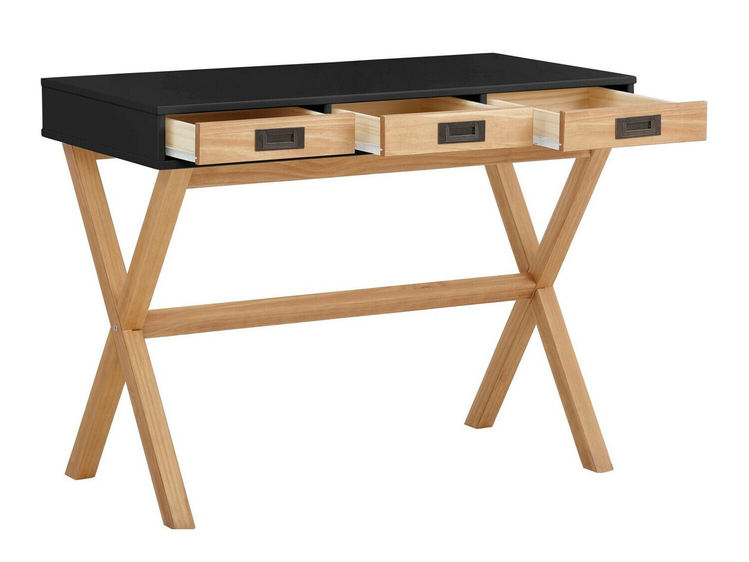 Mesa de oficina Denton 209 (Negro + Pino)