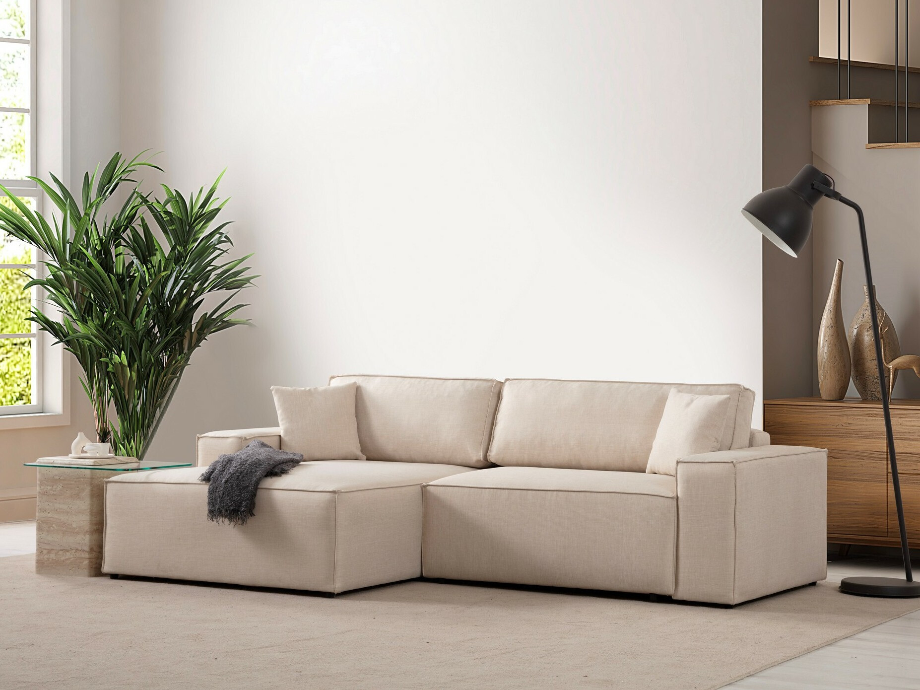 Sofá rinconero Altadena 580 (Crema)