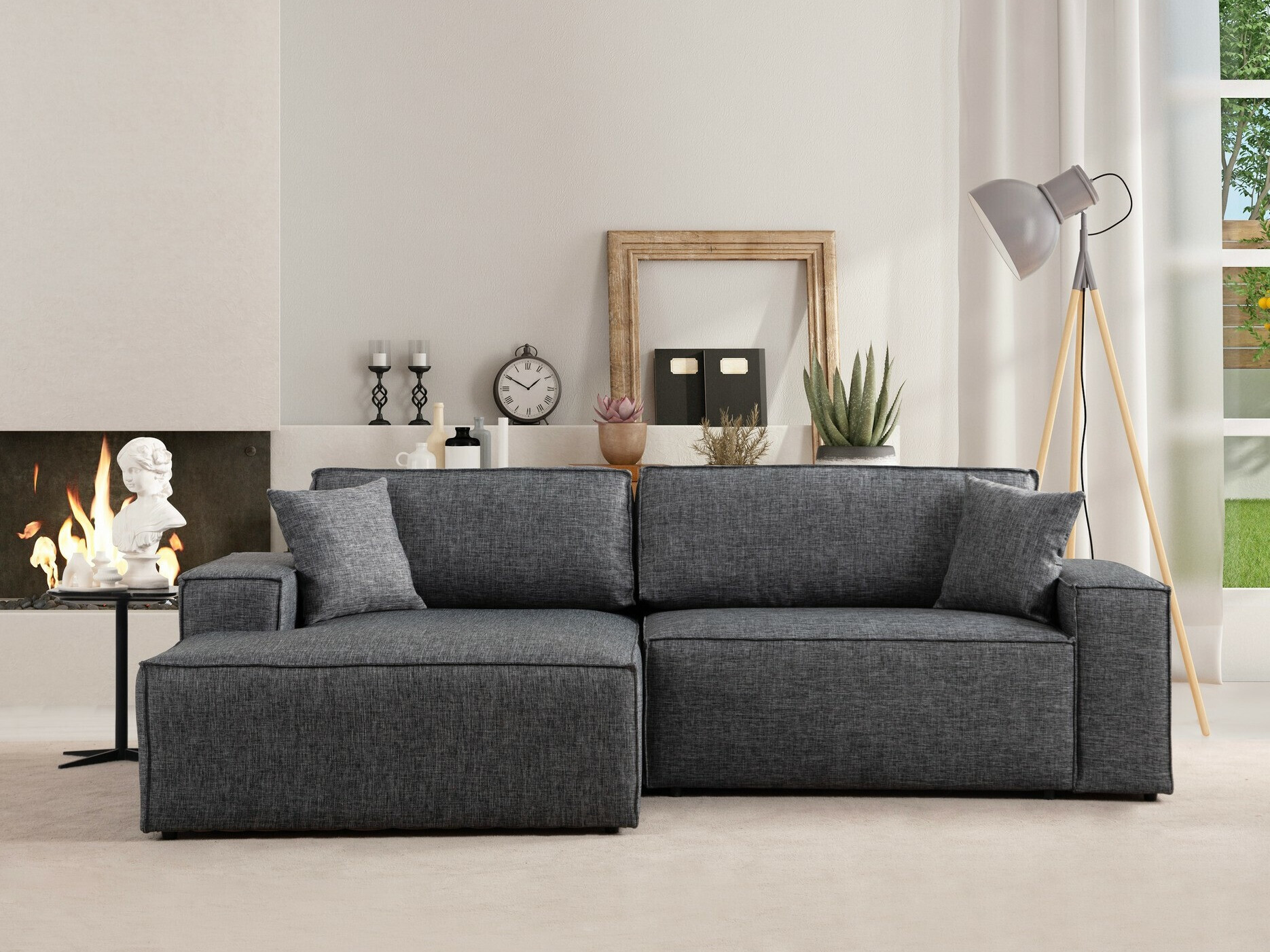 Sofá rinconero Altadena 580 (Gris)