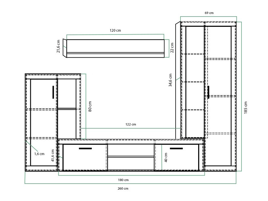 Conjunto de salón Bristol 104