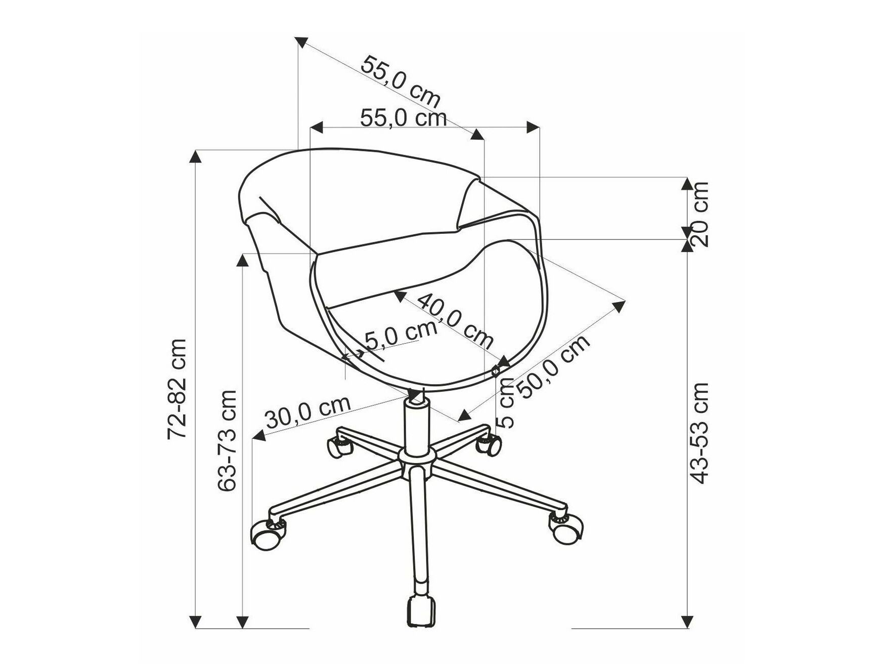 Silla de oficina Houston 1603