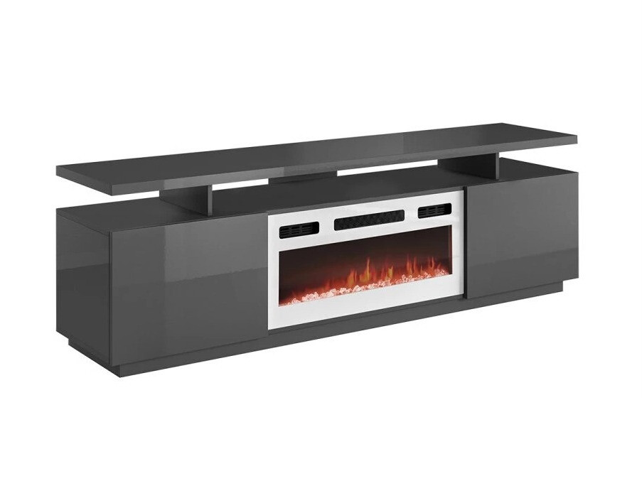 Mueble TV Figura I (Grafito + Grafito brillante)