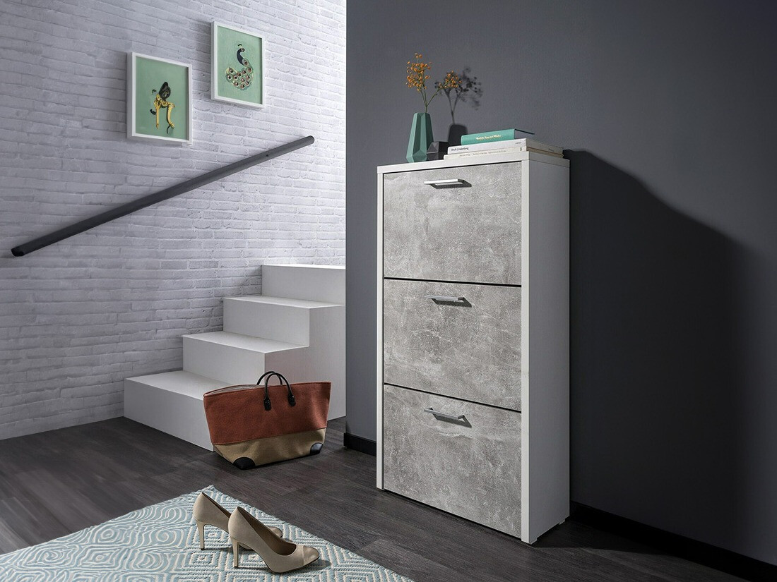 Zapatero Findlay 128 (Blanco + Hormigón)