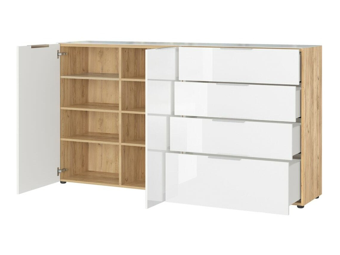 Cómoda Sacramento 302 (Blanco + Navarra roble)