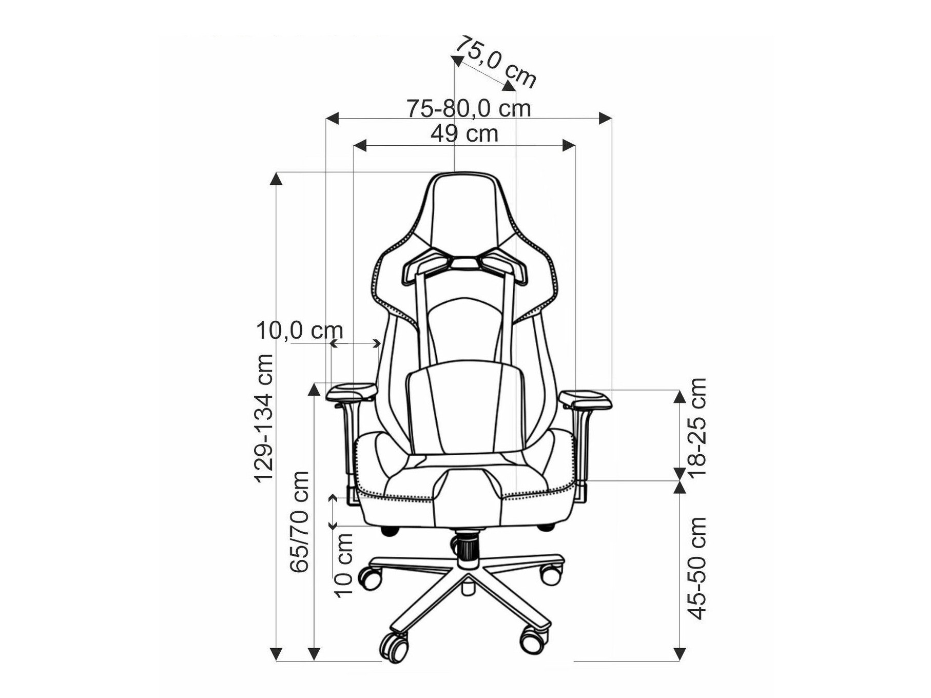 Silla de juego Houston 1619