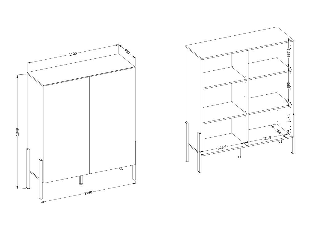 Aparador Etsore 103 (Blanco)