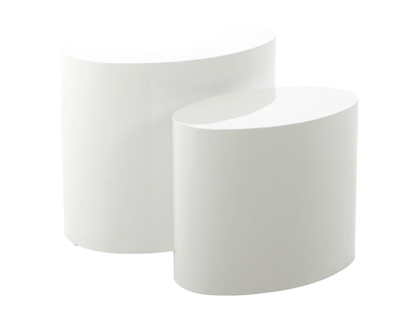 Conjunto de mesas Norsica 587 (Blanco brillante)