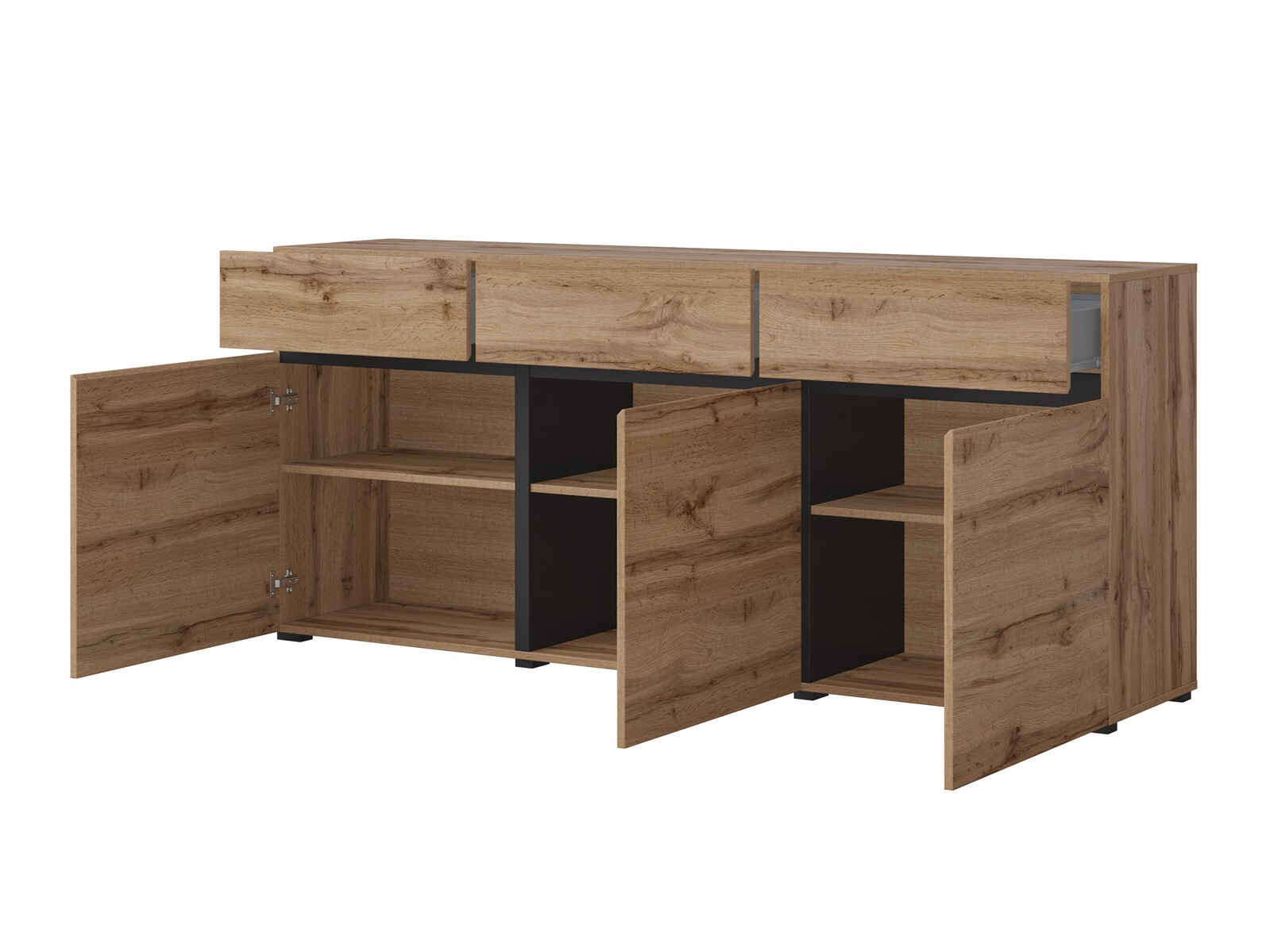 Conjunto de salón Alfere 106 (Roble wotan)