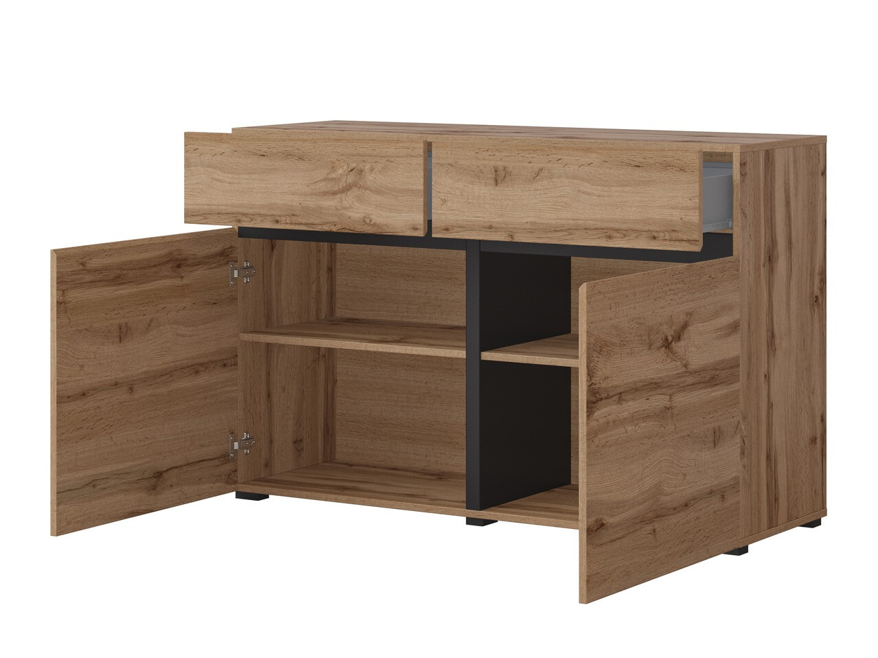 Conjunto de salón Alfere 107 (Roble wotan)