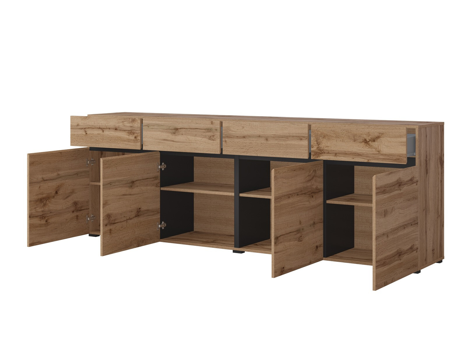 Conjunto de salón Alfere 108 (Roble wotan)