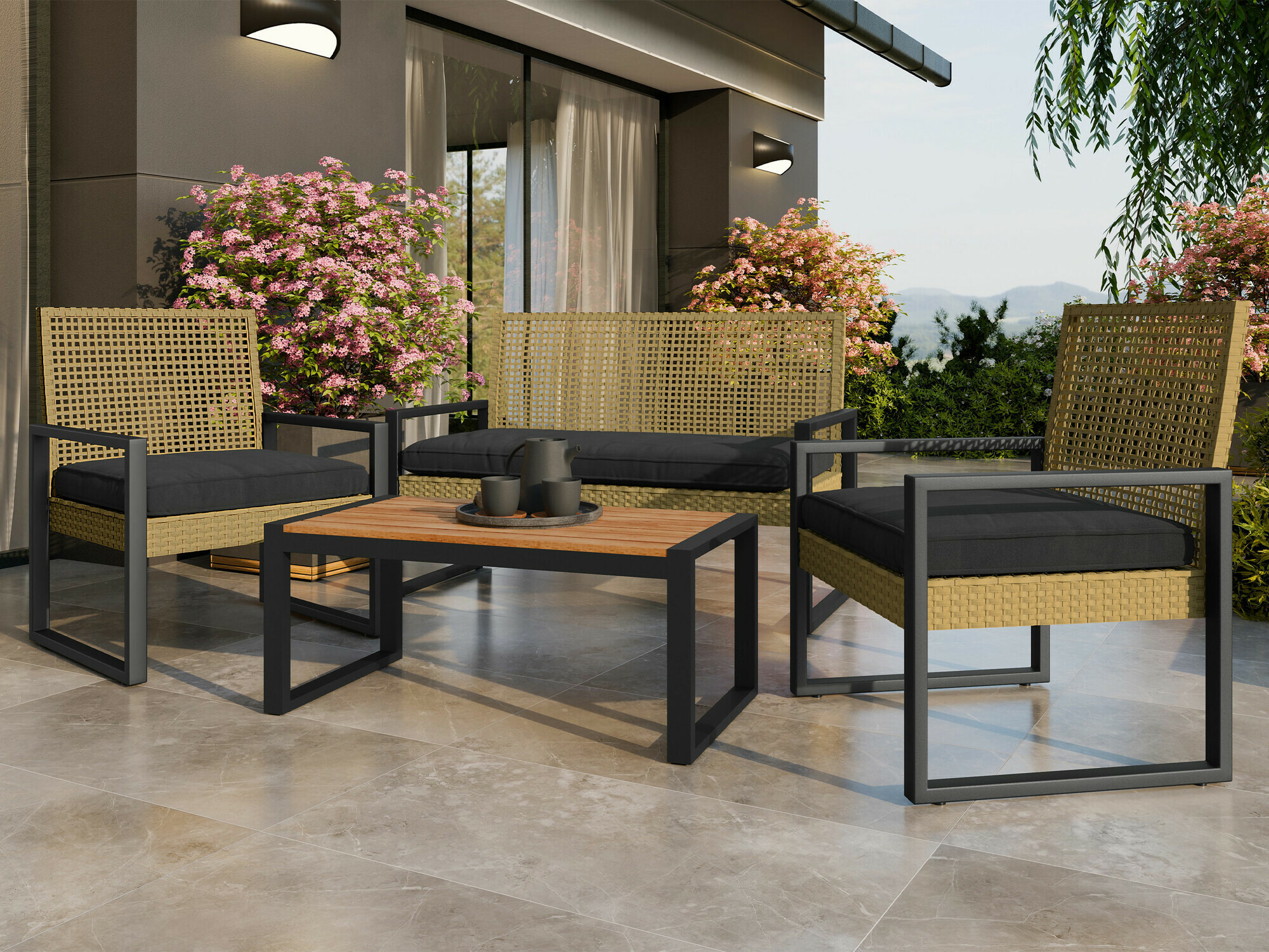 Conjunto de muebles de exterior Richardson 122