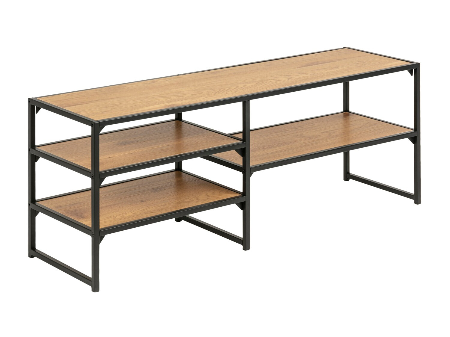 Mueble TV Norsica Sevferi 135 (Roble salvaje + Negro)