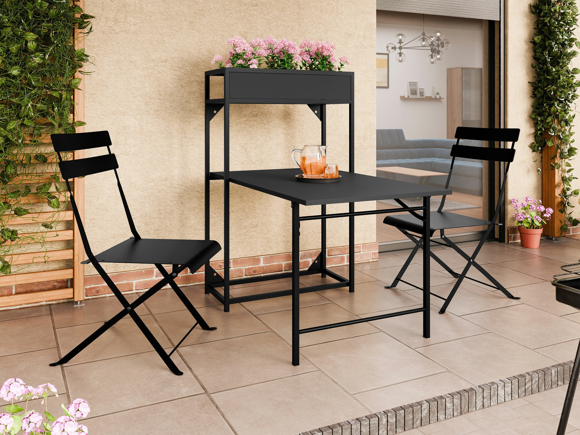 Conjunto de terraza Richardson 124 (Negro)