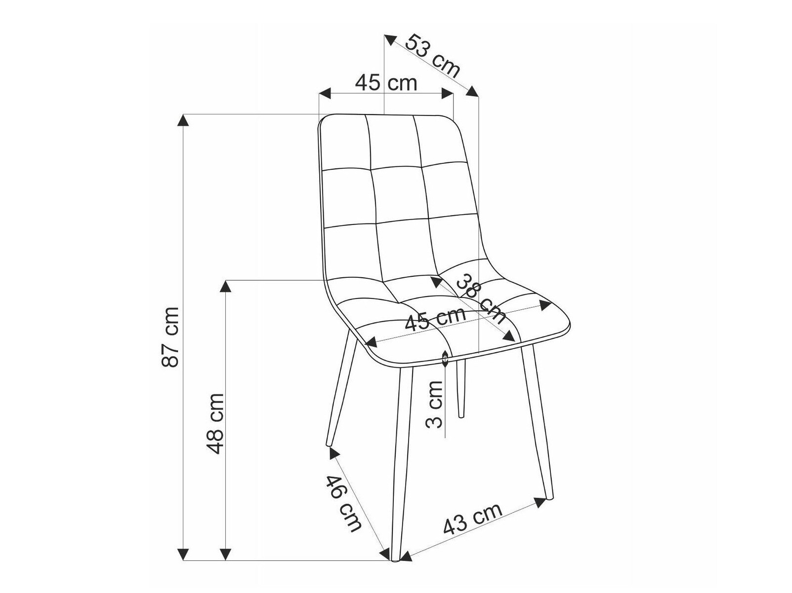 Silla Houston 1630 (Gris)
